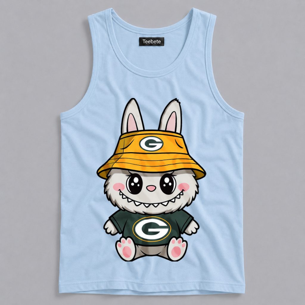 Packers Cute Kawaii Bunny Monster Green Bay Fan Tanktop Packers Cute Kawaii Bunny Monster Green Bay Fan Tanktop
