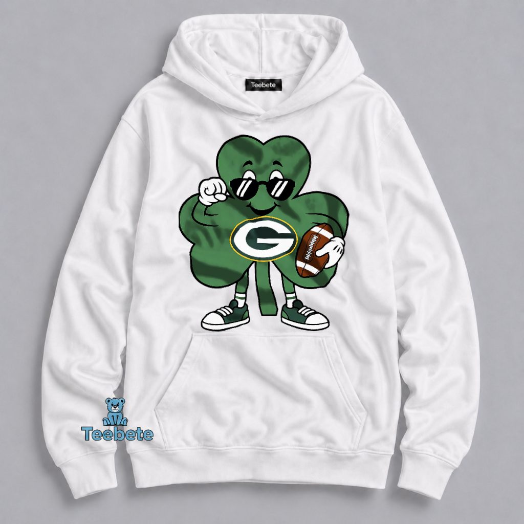 Packers Dabbing Shamrock Lucky Clover St Patricks Day Hoodie Packers Dabbing Shamrock Lucky Clover St Patricks Day Hoodie