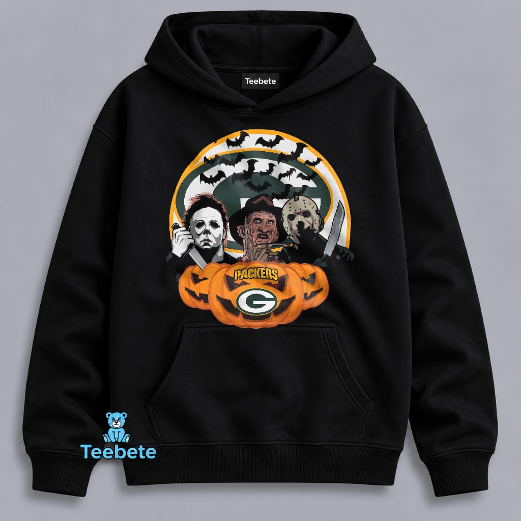 Packers Michael Myers Freddy Krueger Jason Halloween Fan Hoodie Packers Michael Myers Freddy Krueger Jason Halloween Fan Hoodie