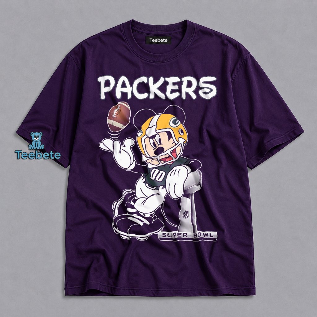 Packers Mickey Mouse Super Bowl Football Fan Gift Shirt