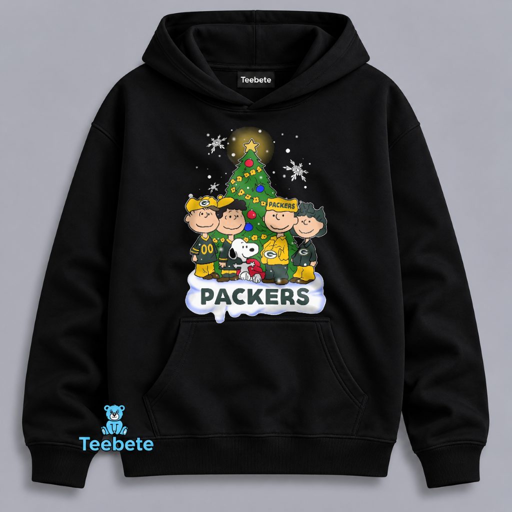 Packers Snoopy Charlie Brown Christmas Holiday Tree Hoodie Packers Snoopy Charlie Brown Christmas Holiday Tree Hoodie