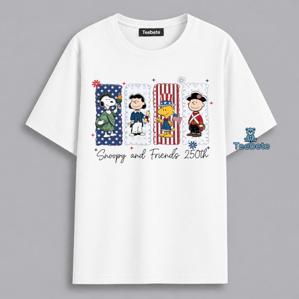 Patriotic Snoopy Friends Independence Day Shirt