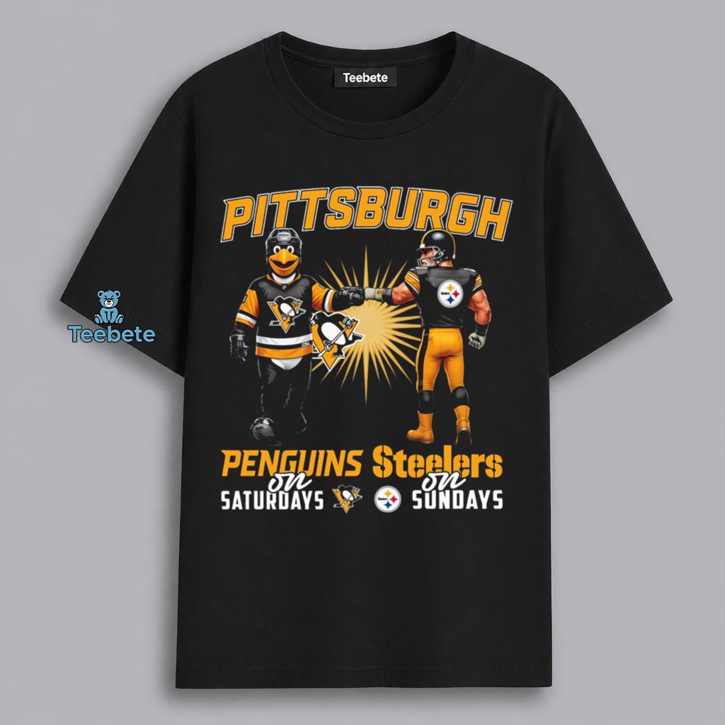 Pittsburgh Penguins Saturdays Steelers Sundays Hockey Football Fan Shirt