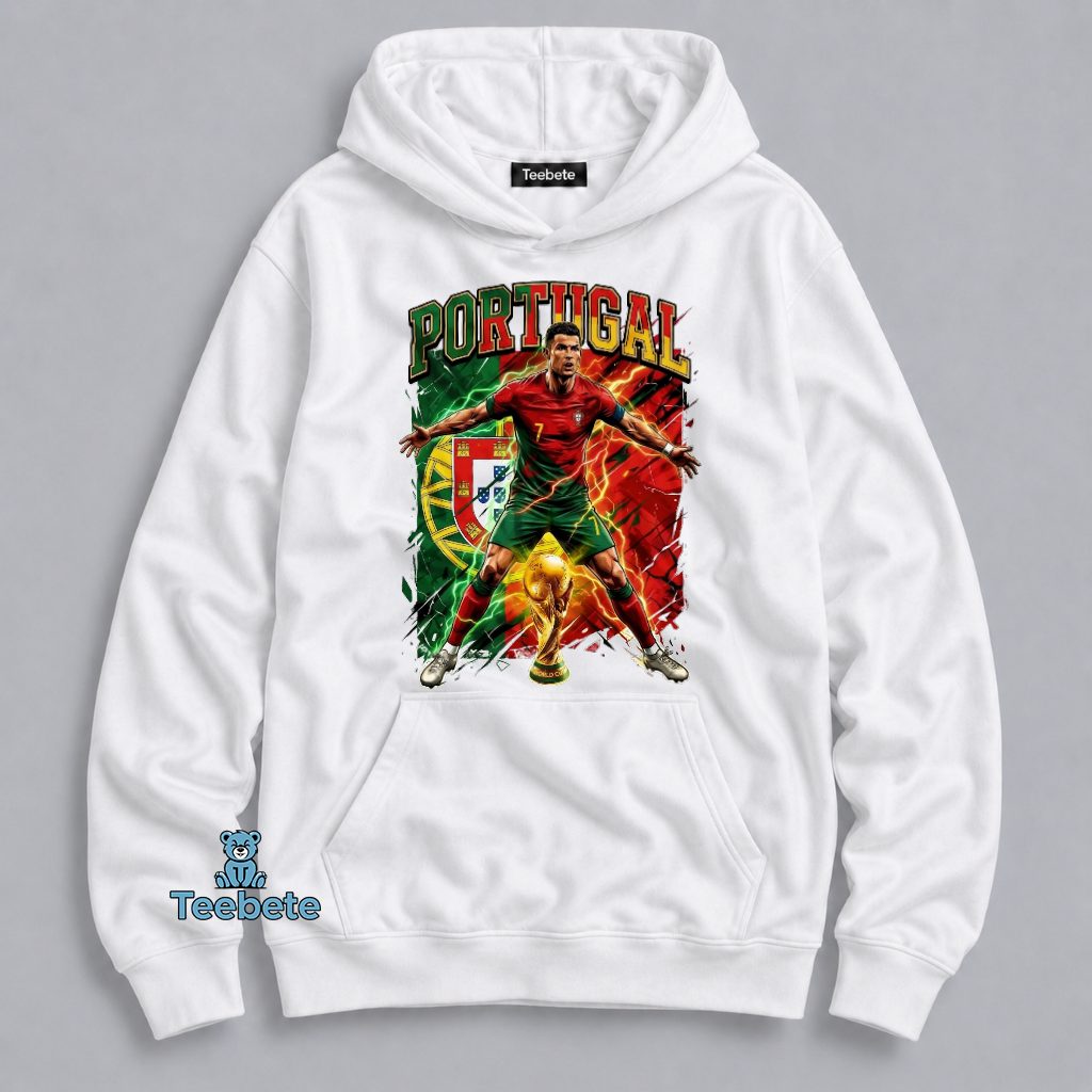 Portugal Cr7 2026 World Cup Trophy Hoodie Portugal Cr7 2026 World Cup Trophy Hoodie