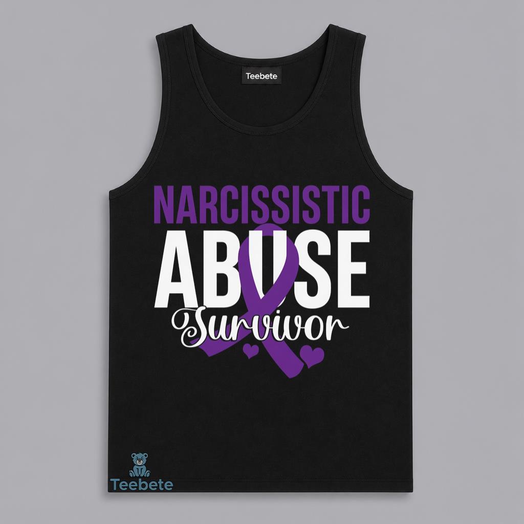 Purple Ribbon Narcissistic Abuse Survivor Awareness Healing Tanktop Purple Ribbon Narcissistic Abuse Survivor Awareness Healing Tanktop