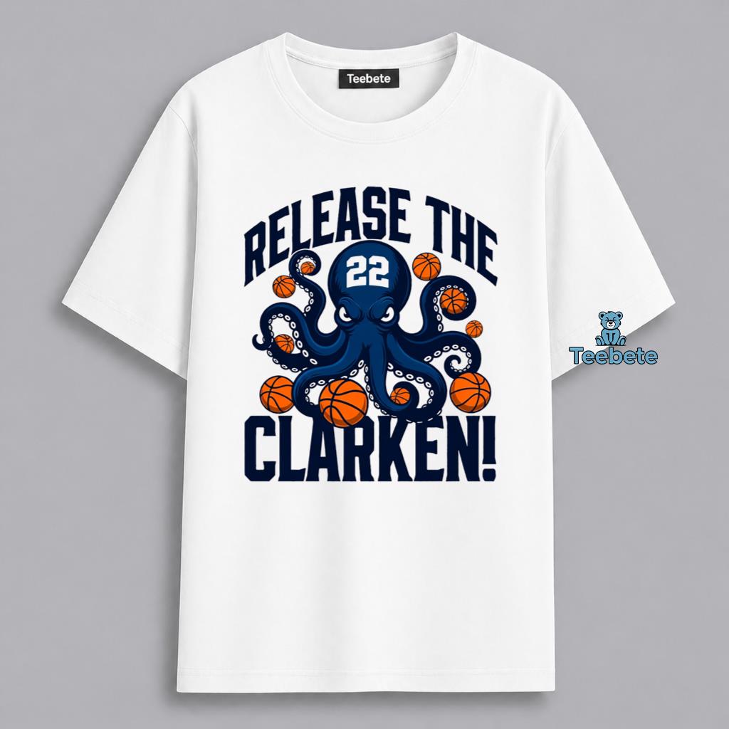 Release The Clarken 22 Basketball Octopus Humor Shirt