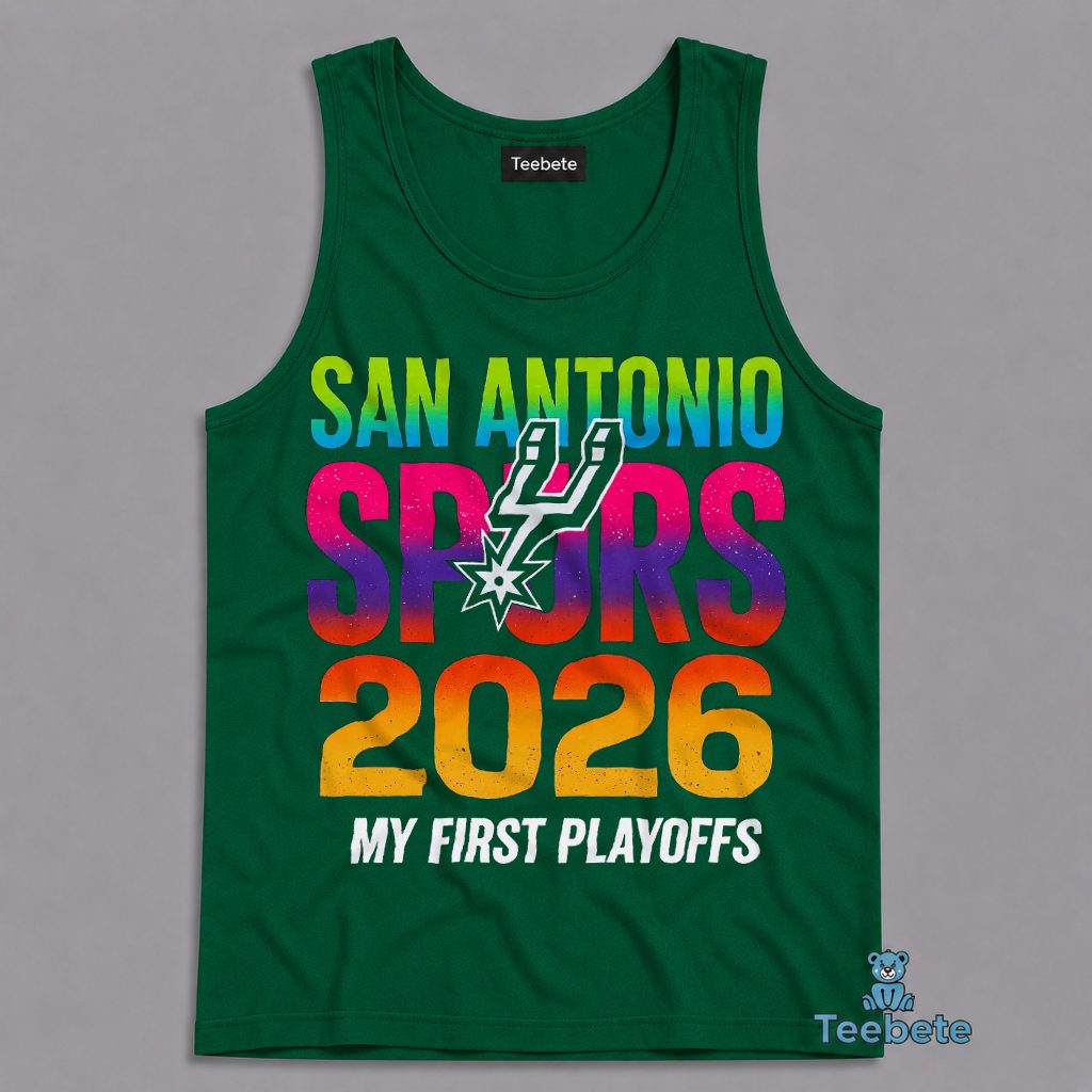 San Antonio Spurs 2026 My First Playoffs Tanktop San Antonio Spurs 2026 My First Playoffs Tanktop
