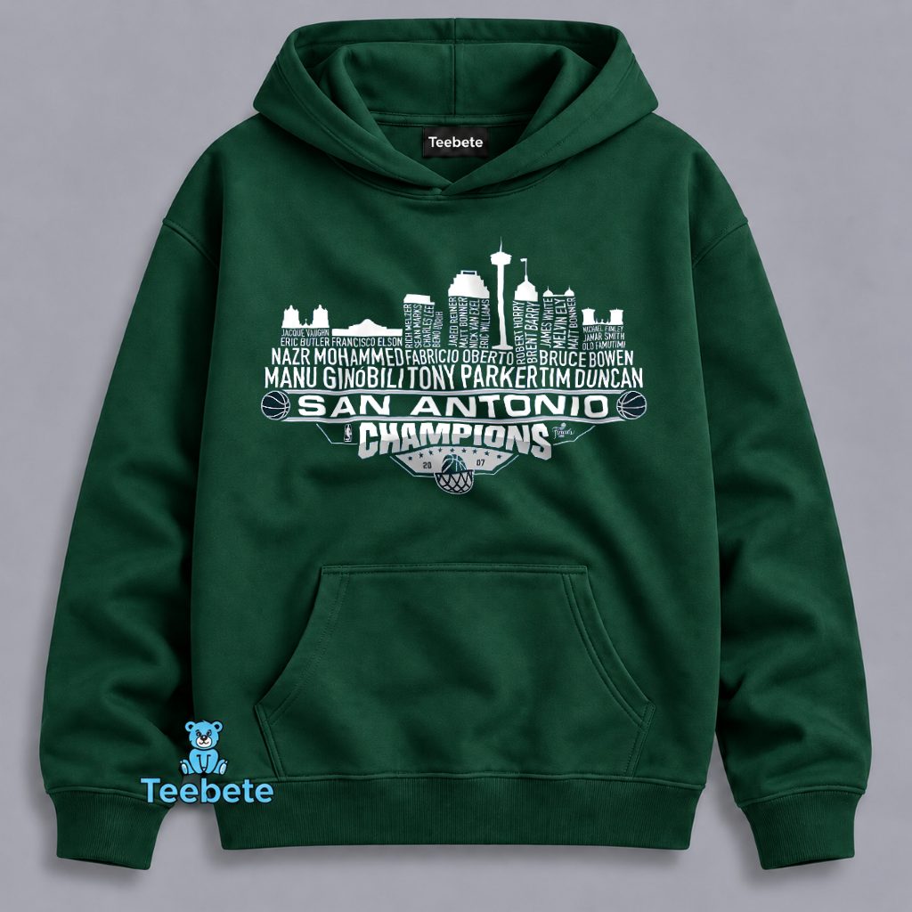 San Antonio Spurs Champions Skyline Hoodie San Antonio Spurs Champions Skyline Hoodie