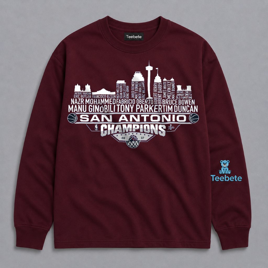 San Antonio Spurs Champions Skyline Long Sleeve San Antonio Spurs Champions Skyline Long Sleeve