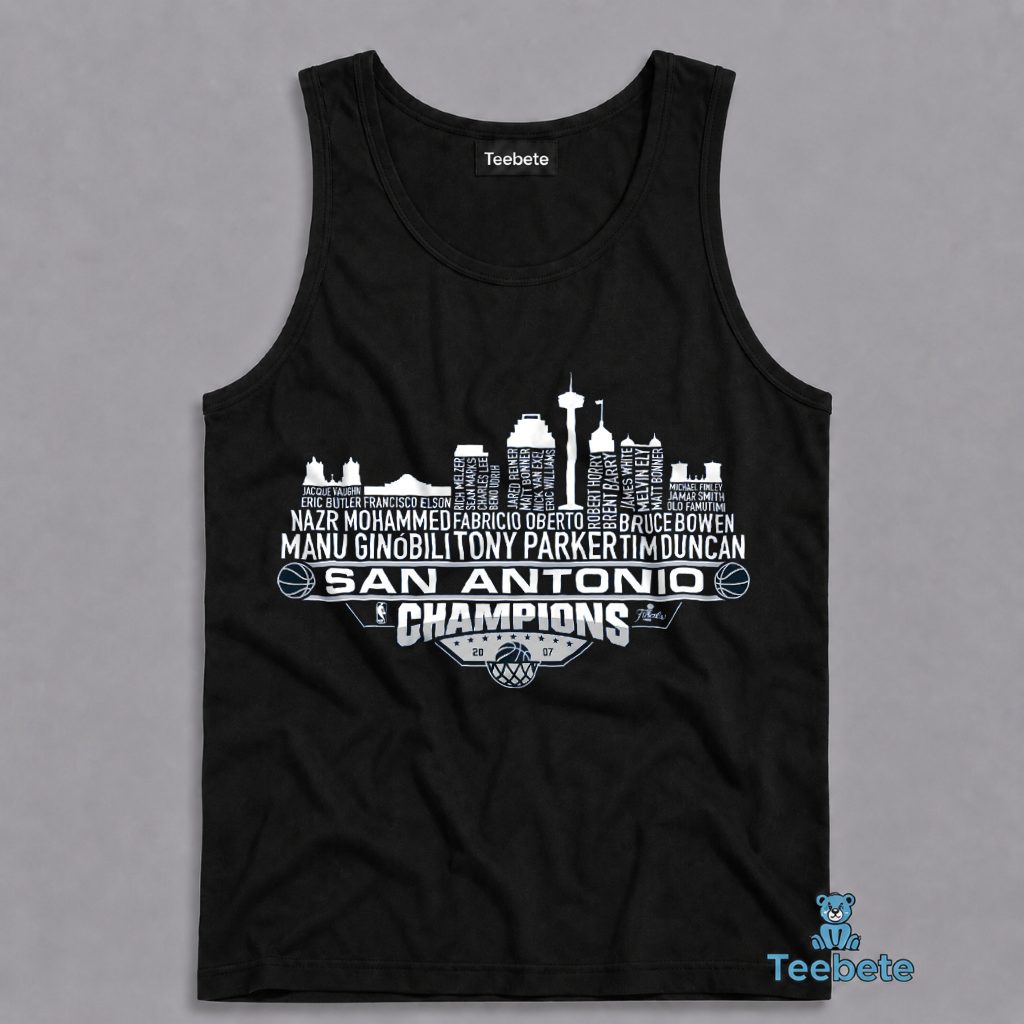 San Antonio Spurs Champions Skyline Tanktop San Antonio Spurs Champions Skyline Tanktop