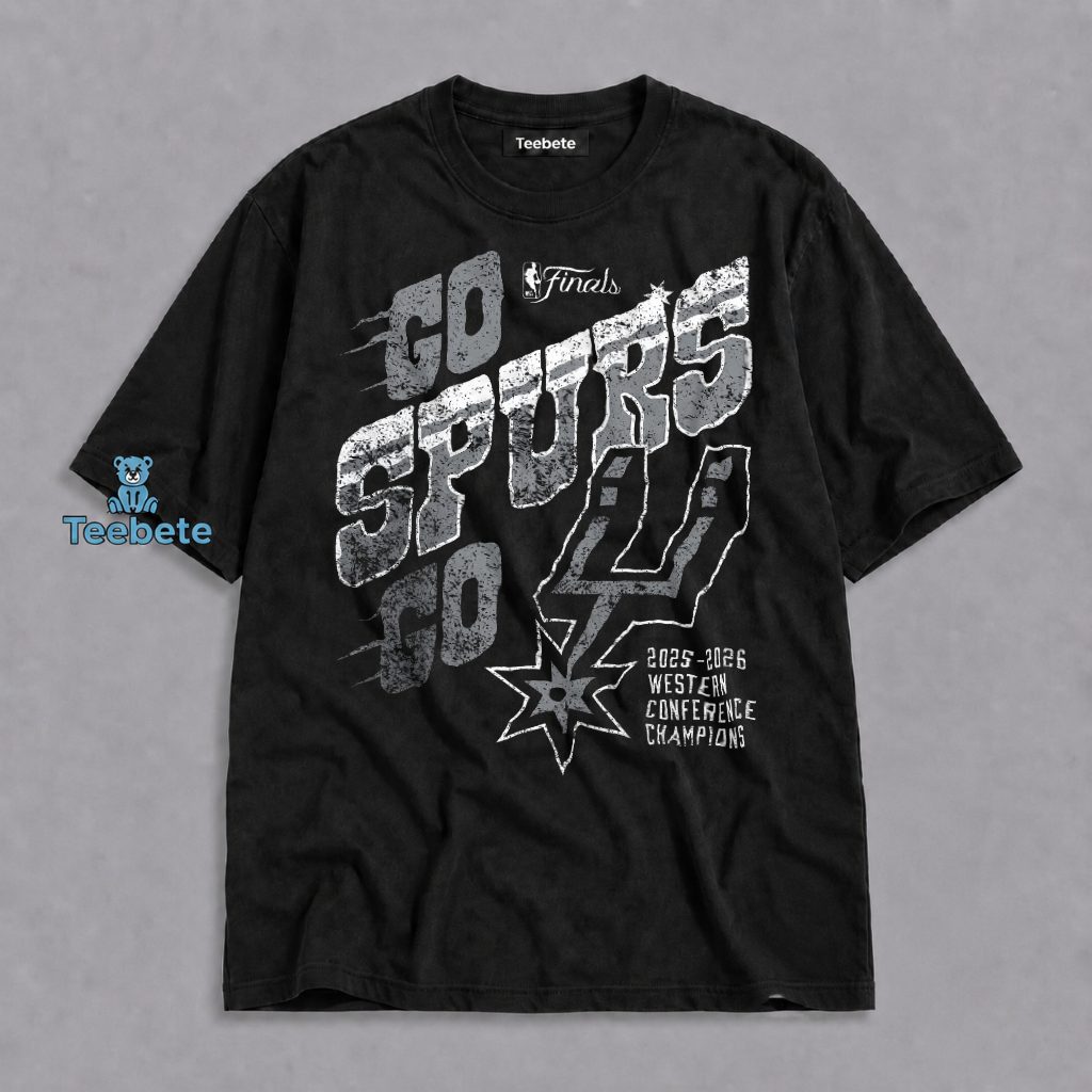 San Antonio Spurs Go Spurs Go 2025-2026 NBA Western Conference Champions Shirt