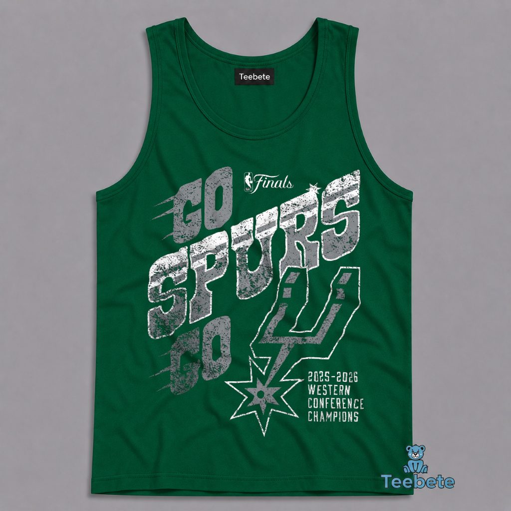 San Antonio Spurs Go Spurs Go 2025-2026 NBA Western Conference Champions Tanktop San Antonio Spurs Go Spurs Go 2025-2026 NBA Western Conference Champions Tanktop
