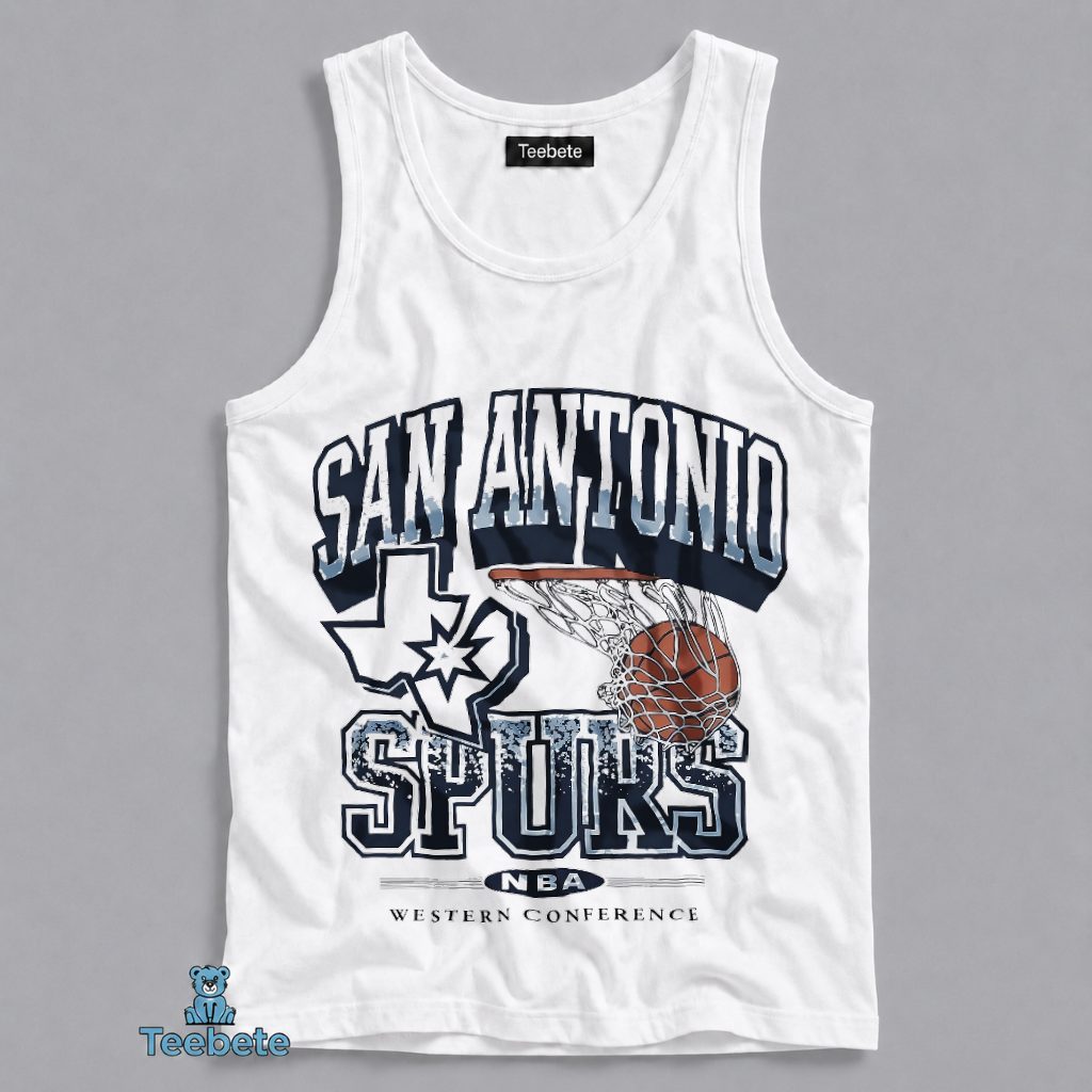San Antonio Spurs NBA Western Conference Texas Retro Vintage Tanktop San Antonio Spurs NBA Western Conference Texas Retro Vintage Tanktop