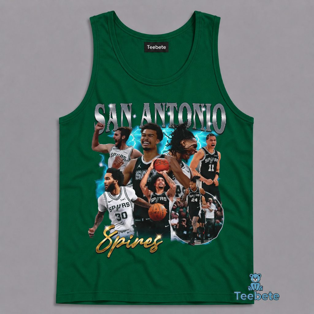 San Antonio Spurs Players Collage Bootleg Rap Style Vintage Tanktop San Antonio Spurs Players Collage Bootleg Rap Style Vintage Tanktop