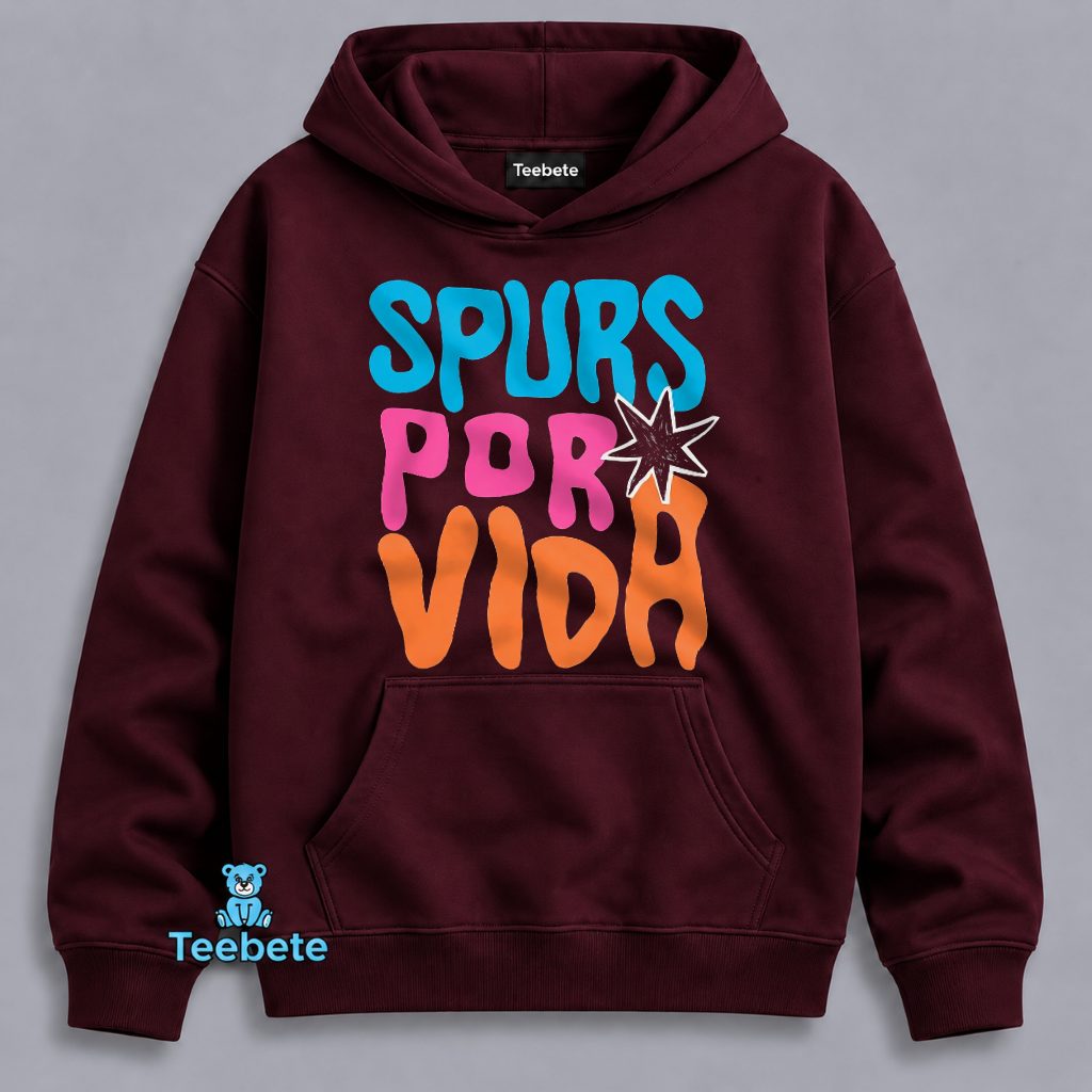San Antonio Spurs Por Vida Colorful Groovy Fan Hoodie San Antonio Spurs Por Vida Colorful Groovy Fan Hoodie