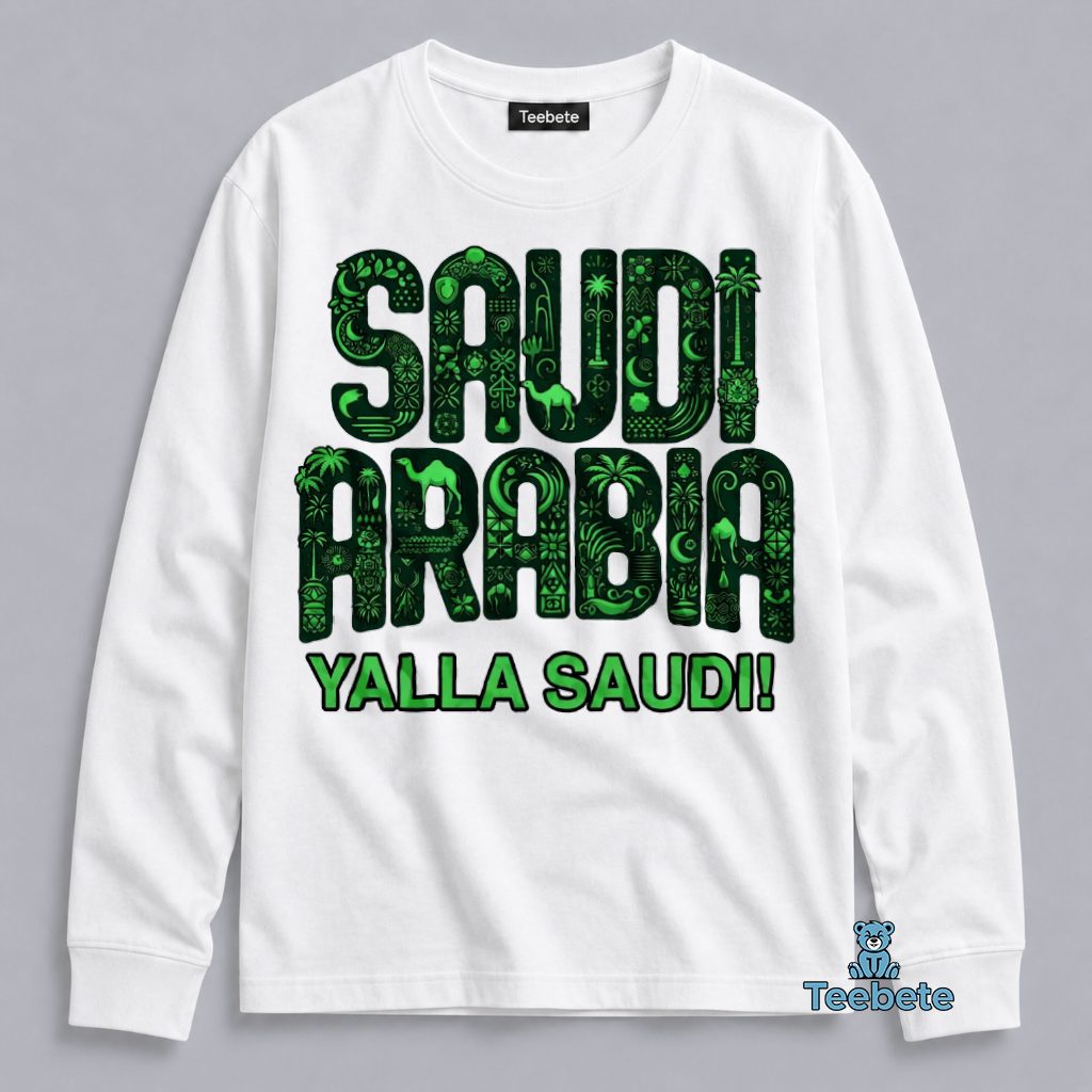 Saudi Arabia Yalla Saudi FIFA World Cup 2026 Long Sleeve Saudi Arabia Yalla Saudi FIFA World Cup 2026 Long Sleeve