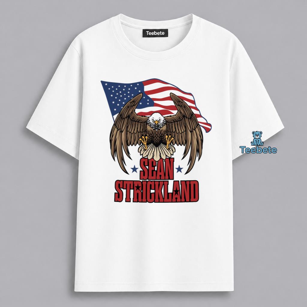 Sean Strickland Eagle American Flag Patriotic MMA Fighter Shirt