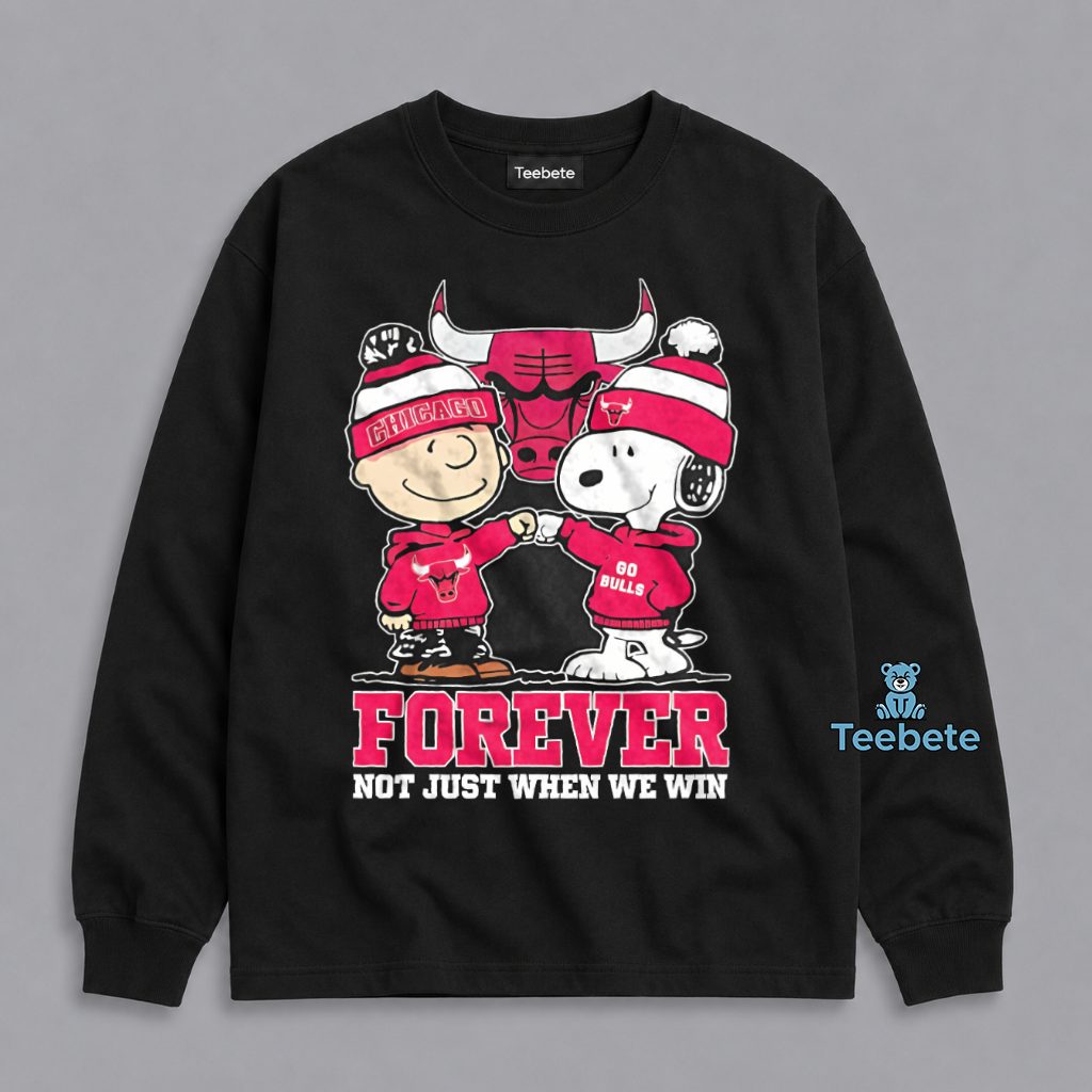Snoopy Charlie Brown Chicago Bulls Die Hard Fan Long Sleeve Snoopy Charlie Brown Chicago Bulls Die Hard Fan Long Sleeve