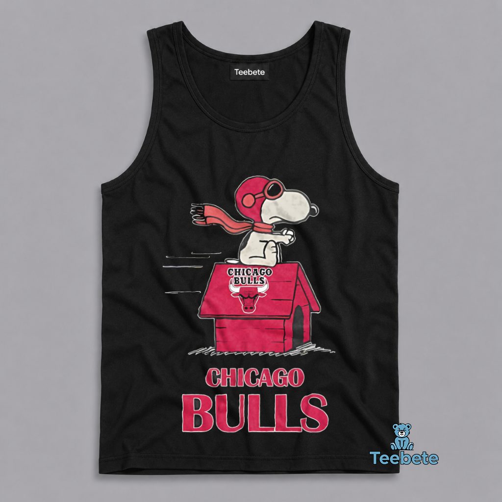 Snoopy Flying Ace Chicago Bulls Fan Gift Tanktop Snoopy Flying Ace Chicago Bulls Fan Gift Tanktop
