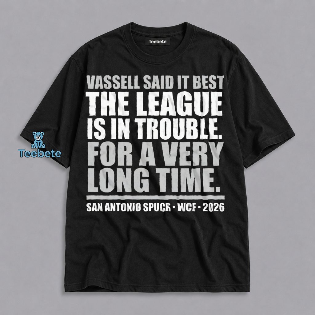 Spurs The League Is In Trouble NBA Playoffs 2026 Funny Shirt