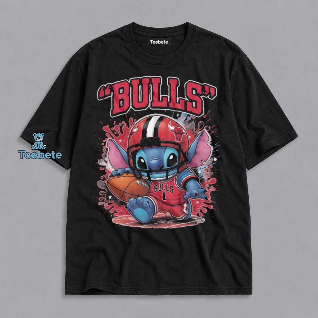 Stitch Disney Chicago Bulls Basketball Lover Shirt