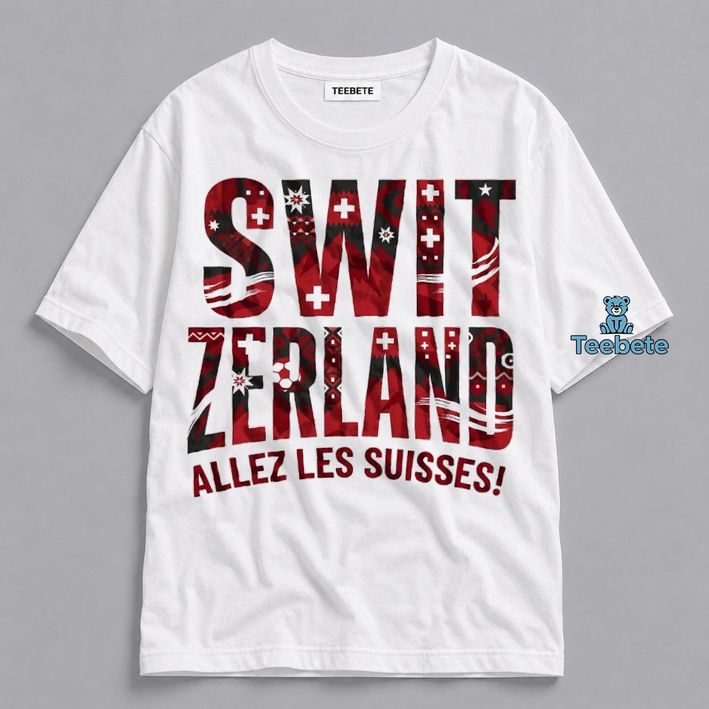 Switzerland Allez Les Suisses 2026 World Cup Shirt