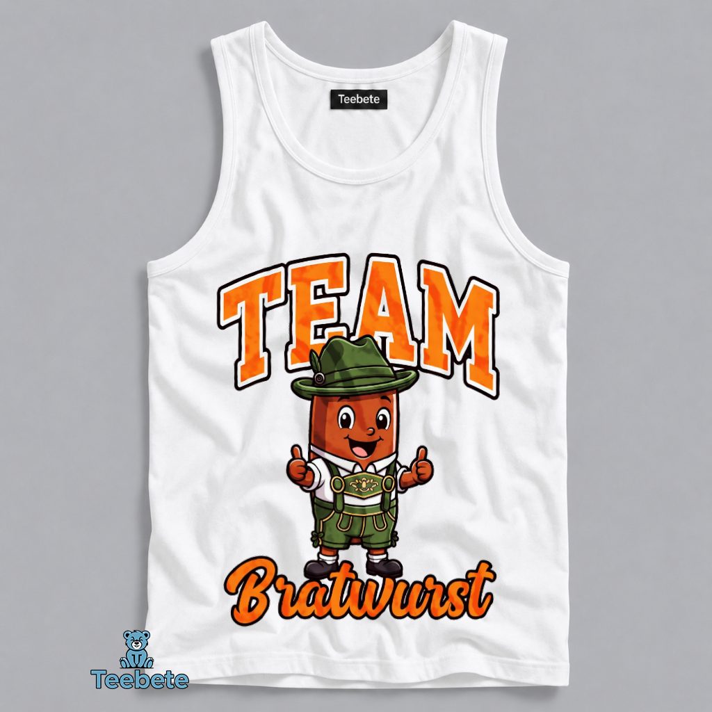 Team Bratwurst Funny Oktoberfest German Festival Tanktop Team Bratwurst Funny Oktoberfest German Festival Tanktop