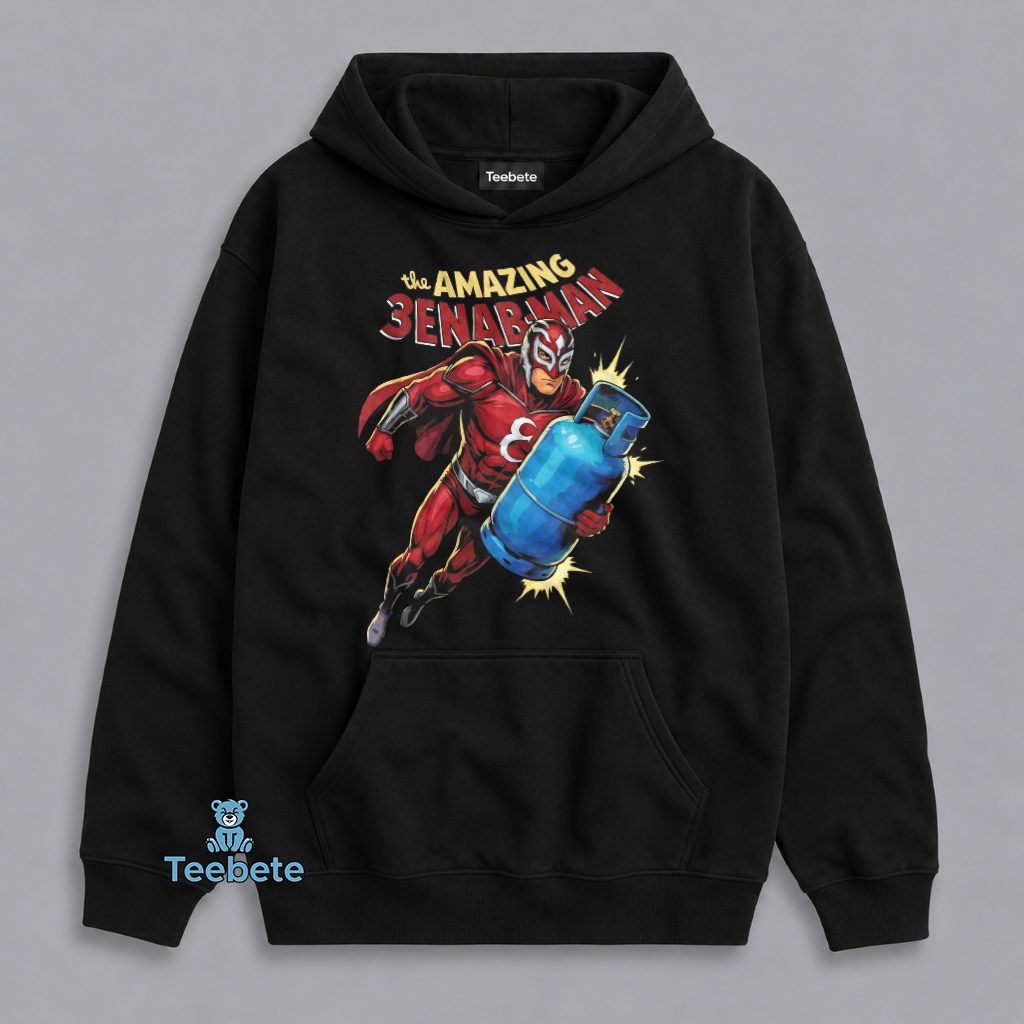The Amazing 3enarman Superhero Gas Tank Parody Funny Hoodie The Amazing 3enarman Superhero Gas Tank Parody Funny Hoodie