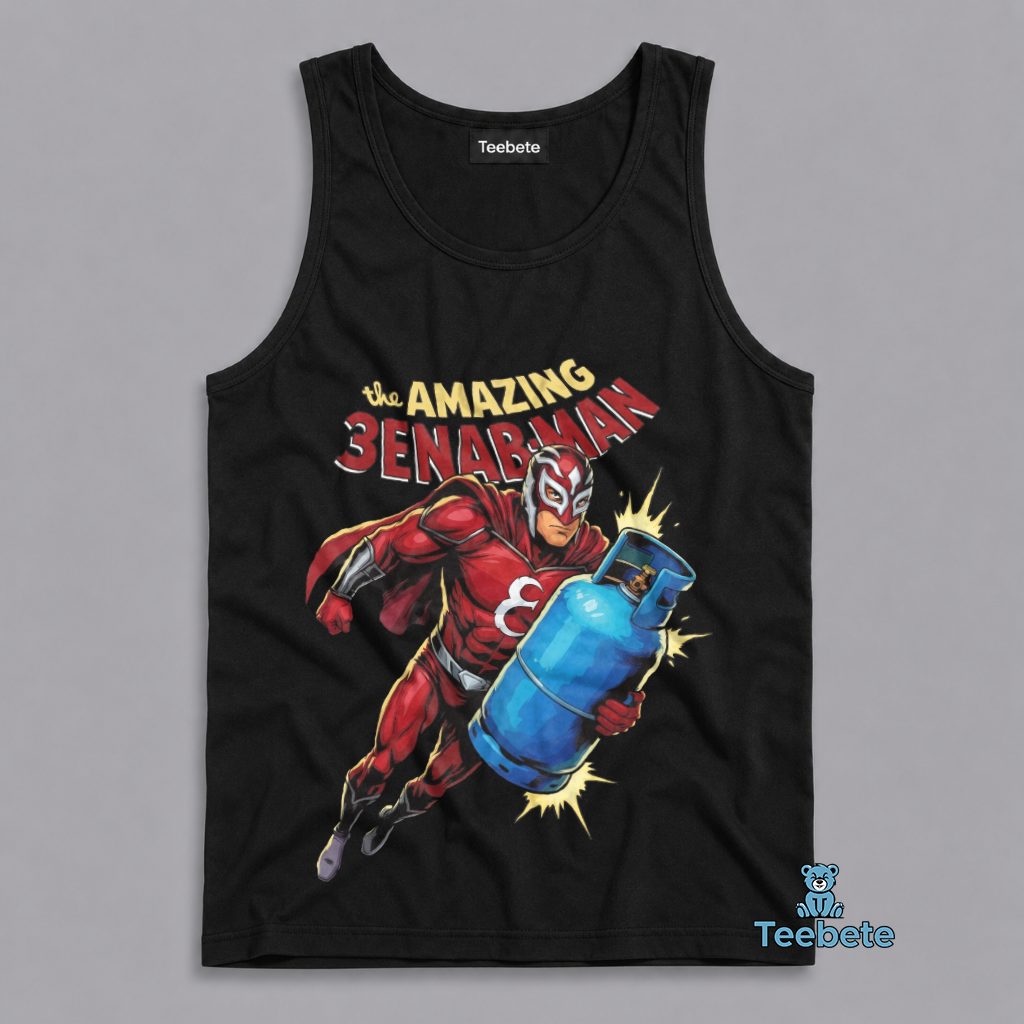The Amazing 3enarman Superhero Gas Tank Parody Funny Tanktop The Amazing 3enarman Superhero Gas Tank Parody Funny Tanktop