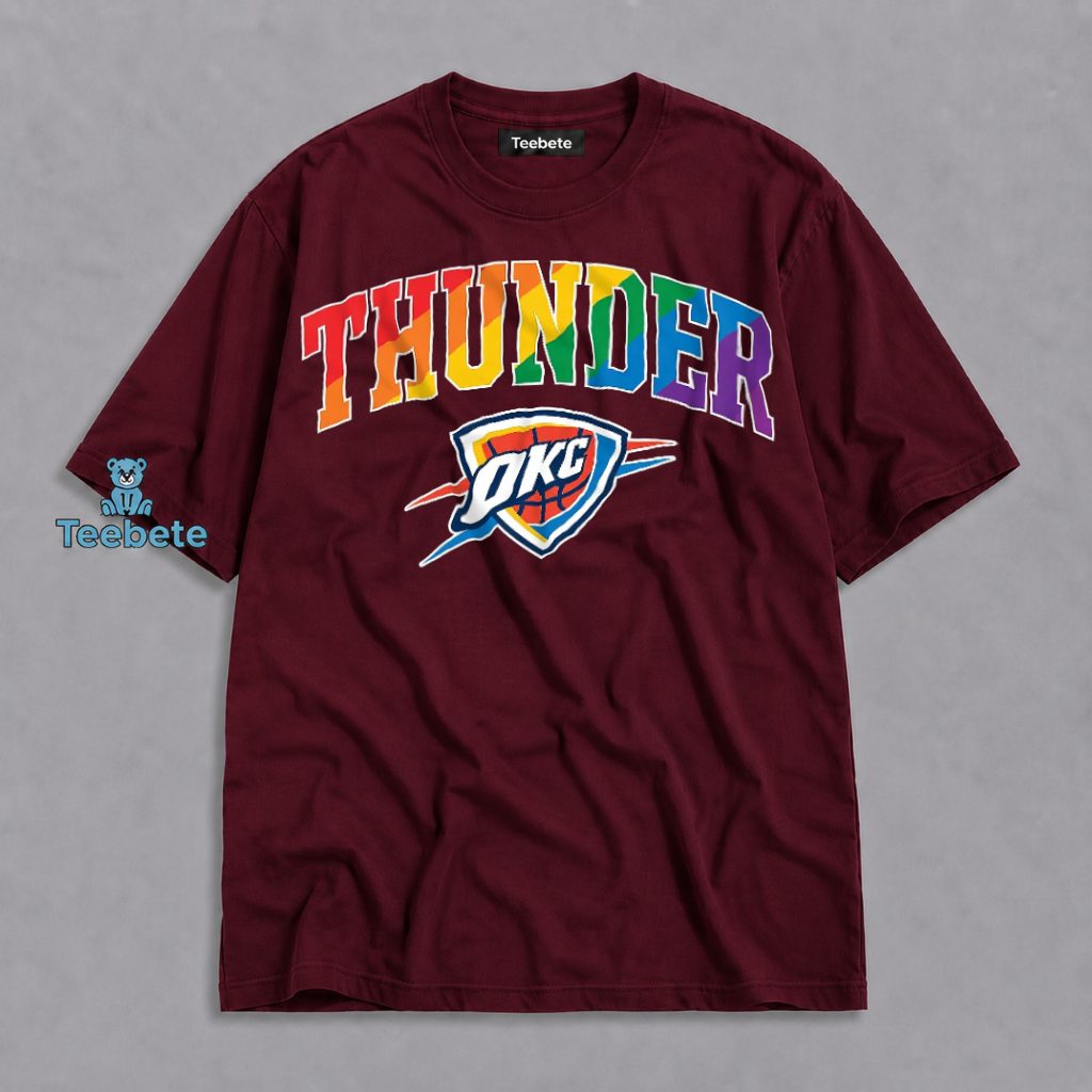 Thunder OKC Rainbow Pride Logo Shirt For LGBT Fans