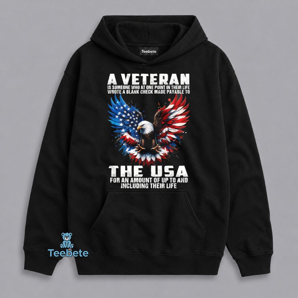 Veteran Blank Check Payable To America Hoodie Veteran Blank Check Payable To America Hoodie