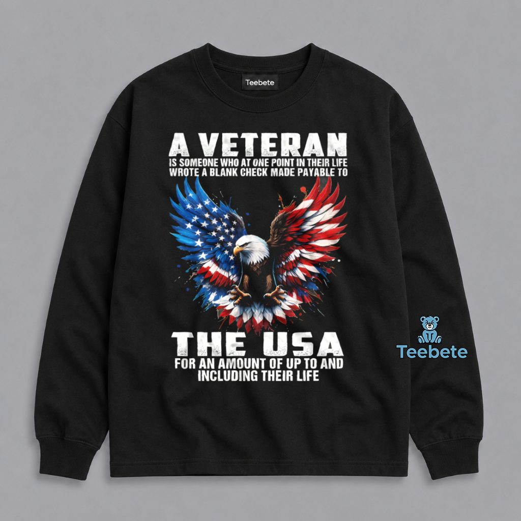 Veteran Blank Check Payable To America Long Sleeve Veteran Blank Check Payable To America Long Sleeve