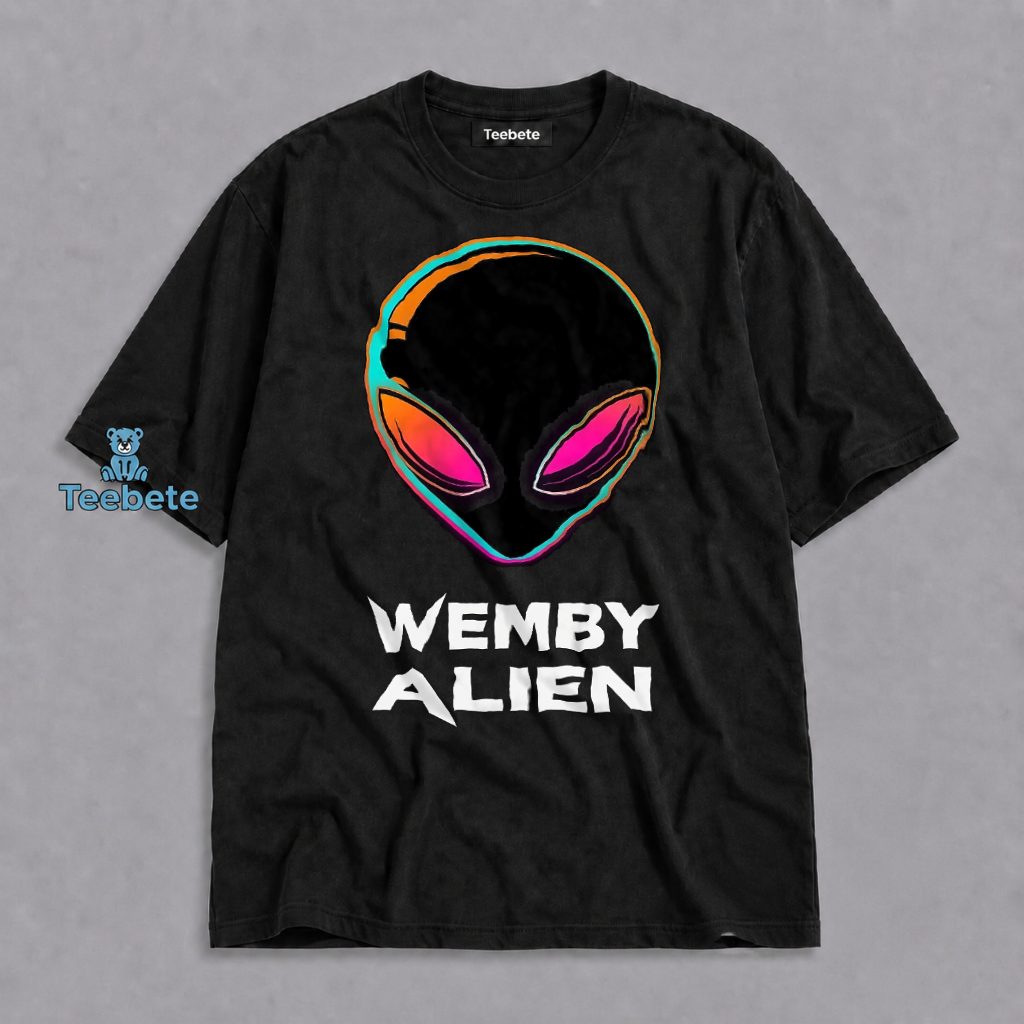 Victor Wembanyama Wemby Alien Colorful Neon Logo Shirt