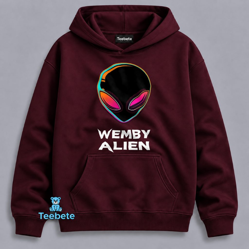 Victor Wembanyama Wemby Alien Colorful Neon Logo Hoodie Victor Wembanyama Wemby Alien Colorful Neon Logo Hoodie