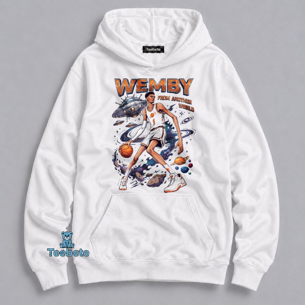 Victor Wembanyama Wemby From Another World Space Galaxy Hoodie Victor Wembanyama Wemby From Another World Space Galaxy Hoodie