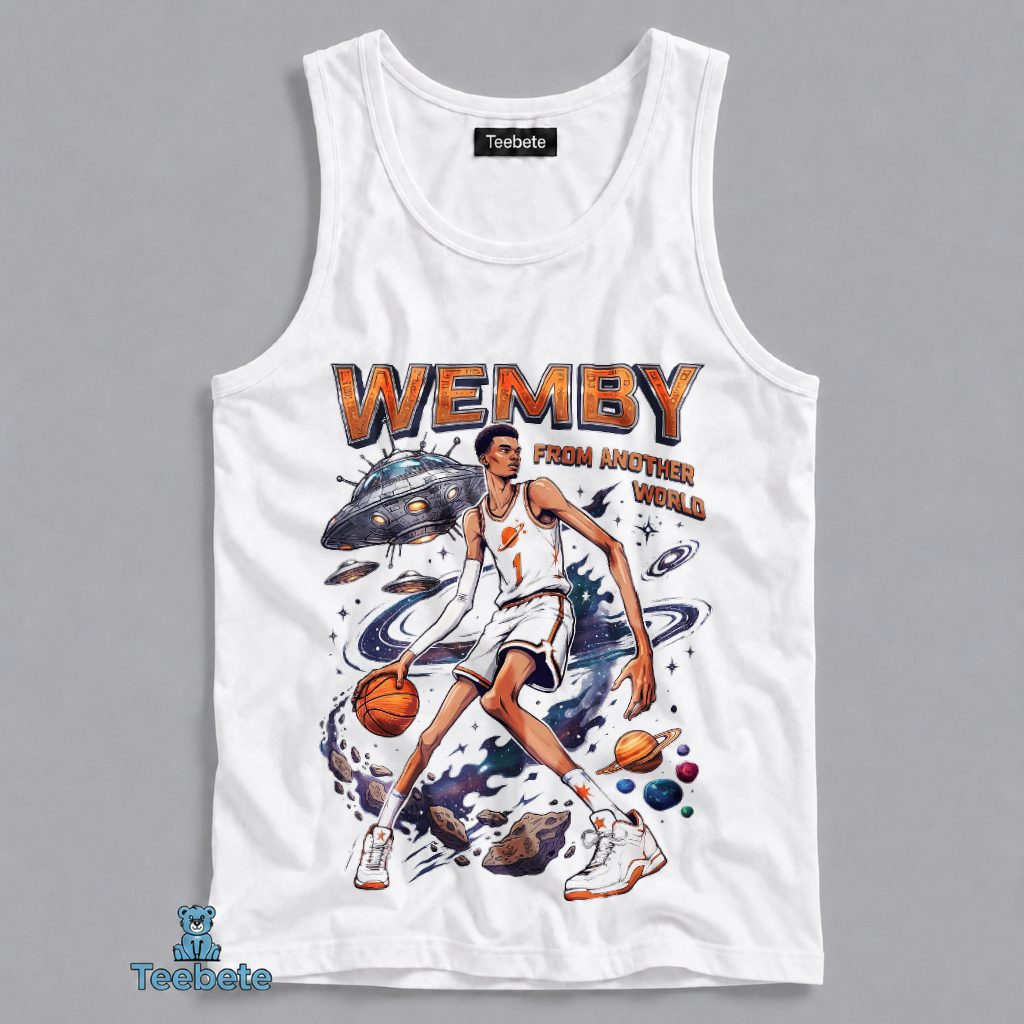 Victor Wembanyama Wemby From Another World Space Galaxy Tanktop Victor Wembanyama Wemby From Another World Space Galaxy Tanktop