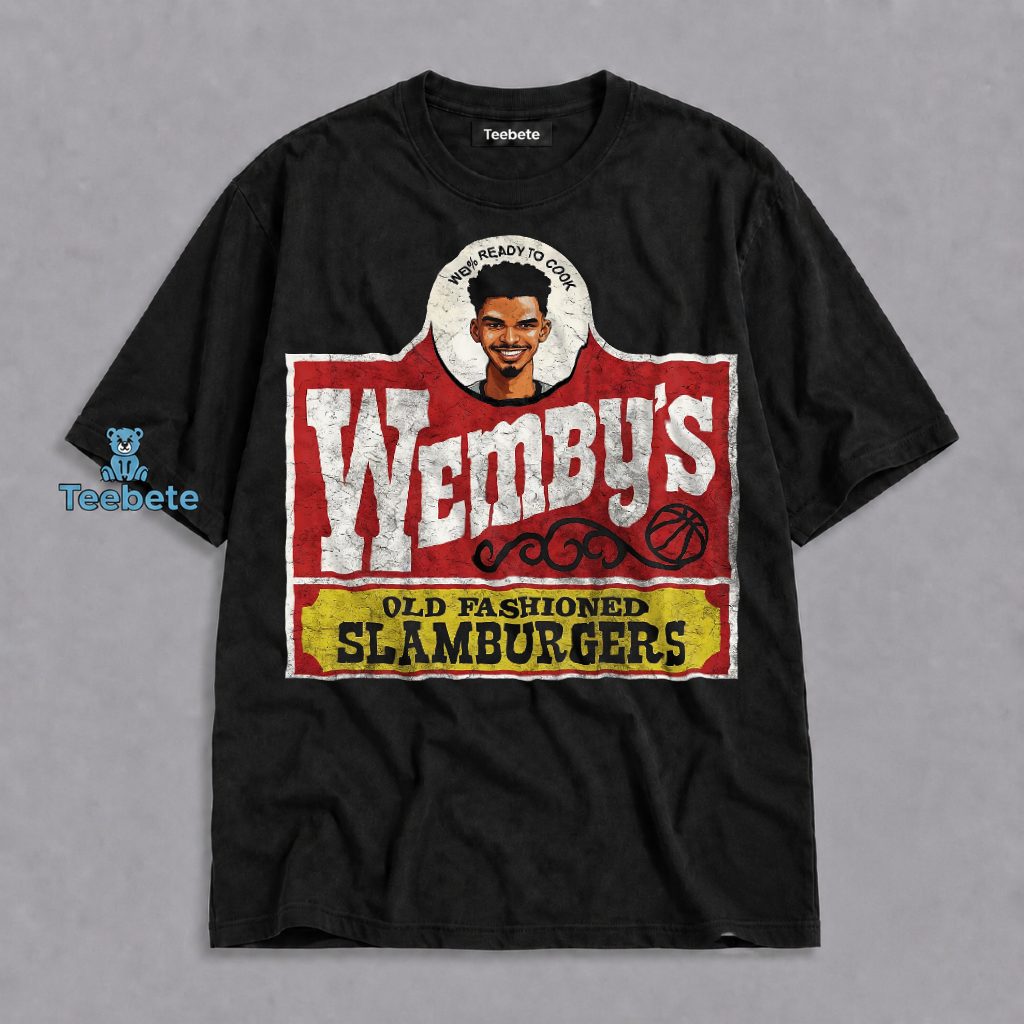 Victor Wembanyama Wemby’s Old Fashioned Slamburgers Parody Vintage Shirt