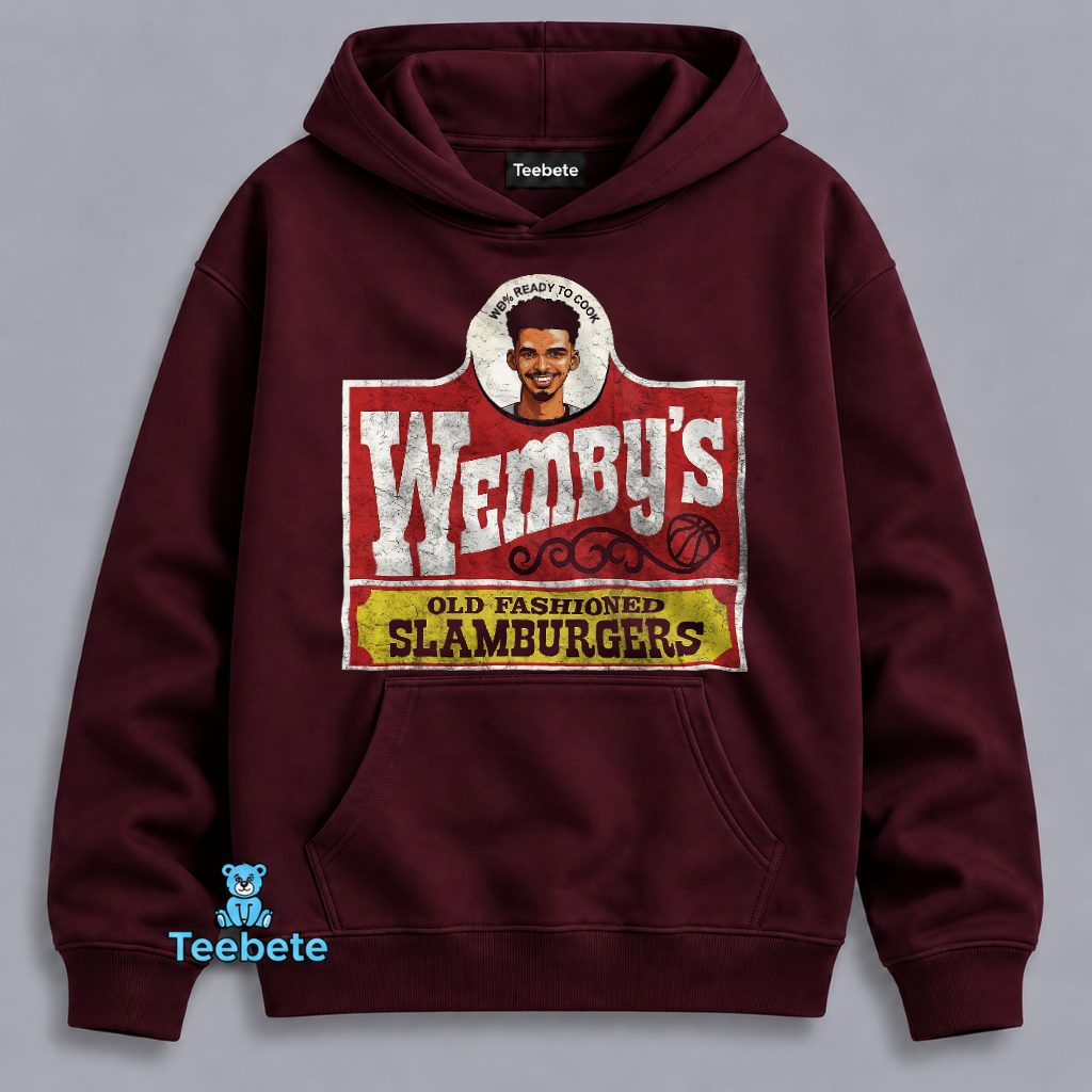 Victor Wembanyama Wemby's Old Fashioned Slamburgers Parody Vintage Hoodie Victor Wembanyama Wemby's Old Fashioned Slamburgers Parody Vintage Hoodie