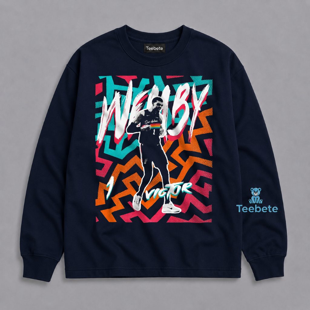 Victor Wembanyama Wemby San Antonio Spurs 2026 Playoffs Long Sleeve Victor Wembanyama Wemby San Antonio Spurs 2026 Playoffs Long Sleeve