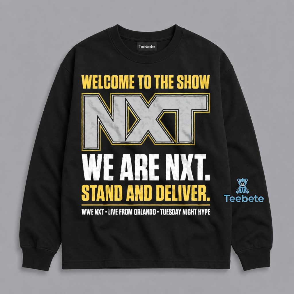 WWE NXT Heavyweight Wrestling Tuesday Night Hype Long Sleeve WWE NXT Heavyweight Wrestling Tuesday Night Hype Long Sleeve