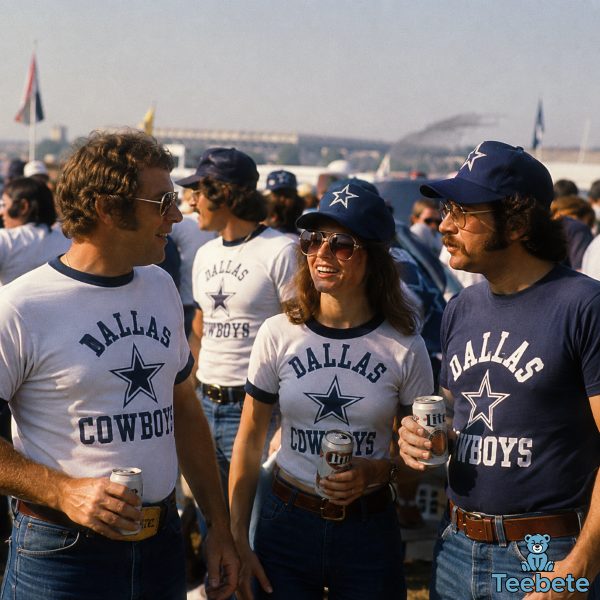 Dallas Cowboys Fans Wearing Classic Seventies Apparel