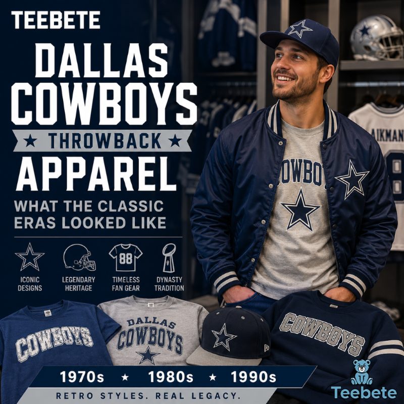 Dallas Cowboys Throwback Apparel What the Classic Eras Looked Like