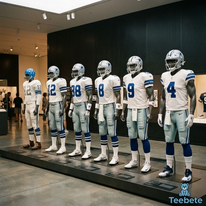 Dallas Cowboys Uniform Timeline Comparison
