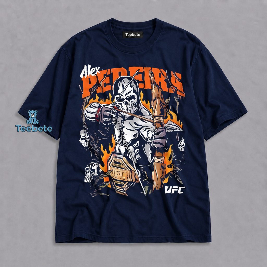 Alex Pereira UFC Skeleton Archer Champion Fighter Graphic Shirt