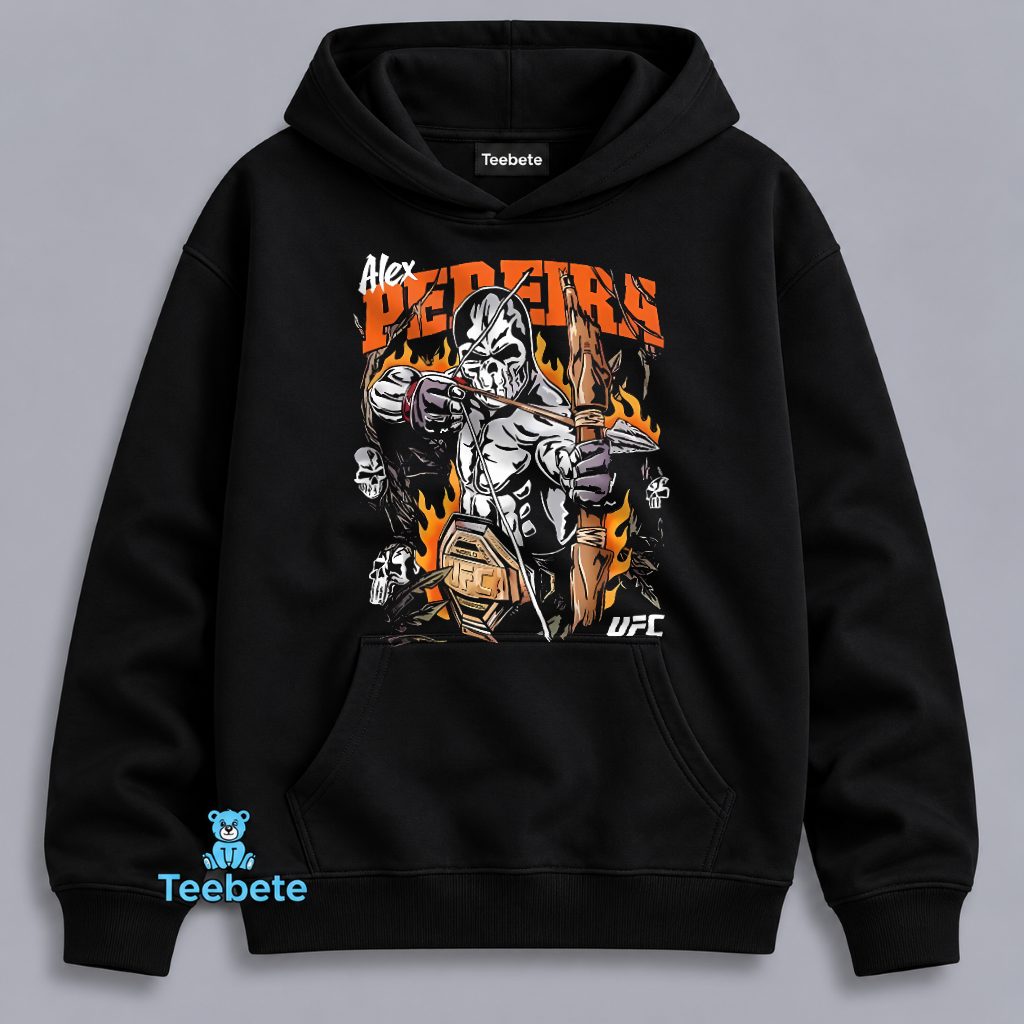 Alex Pereira UFC Skeleton Archer Champion Fighter Graphic Hoodie Alex Pereira UFC Skeleton Archer Champion Fighter Graphic Hoodie