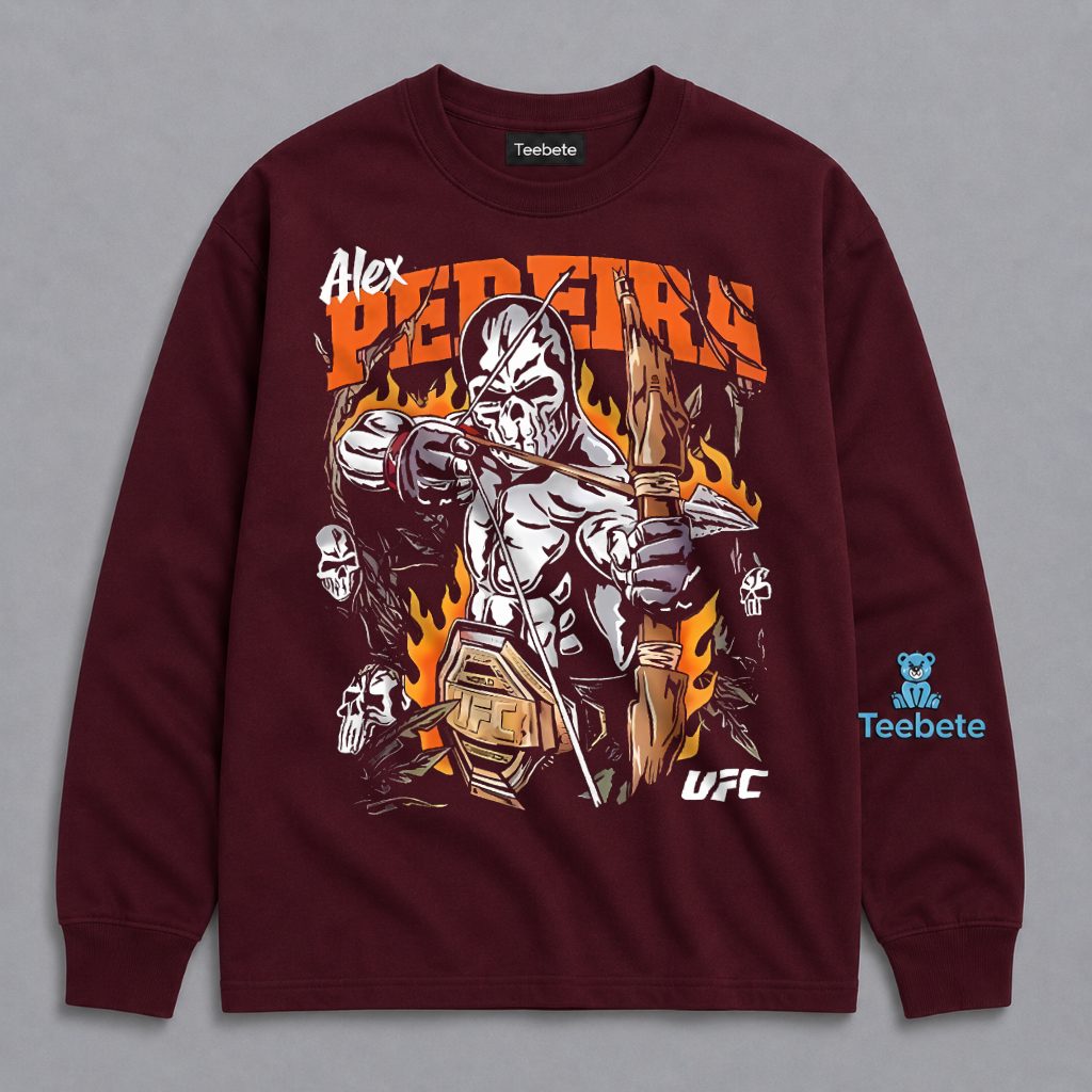 Alex Pereira UFC Skeleton Archer Champion Fighter Graphic Long Sleeve Alex Pereira UFC Skeleton Archer Champion Fighter Graphic Long Sleeve