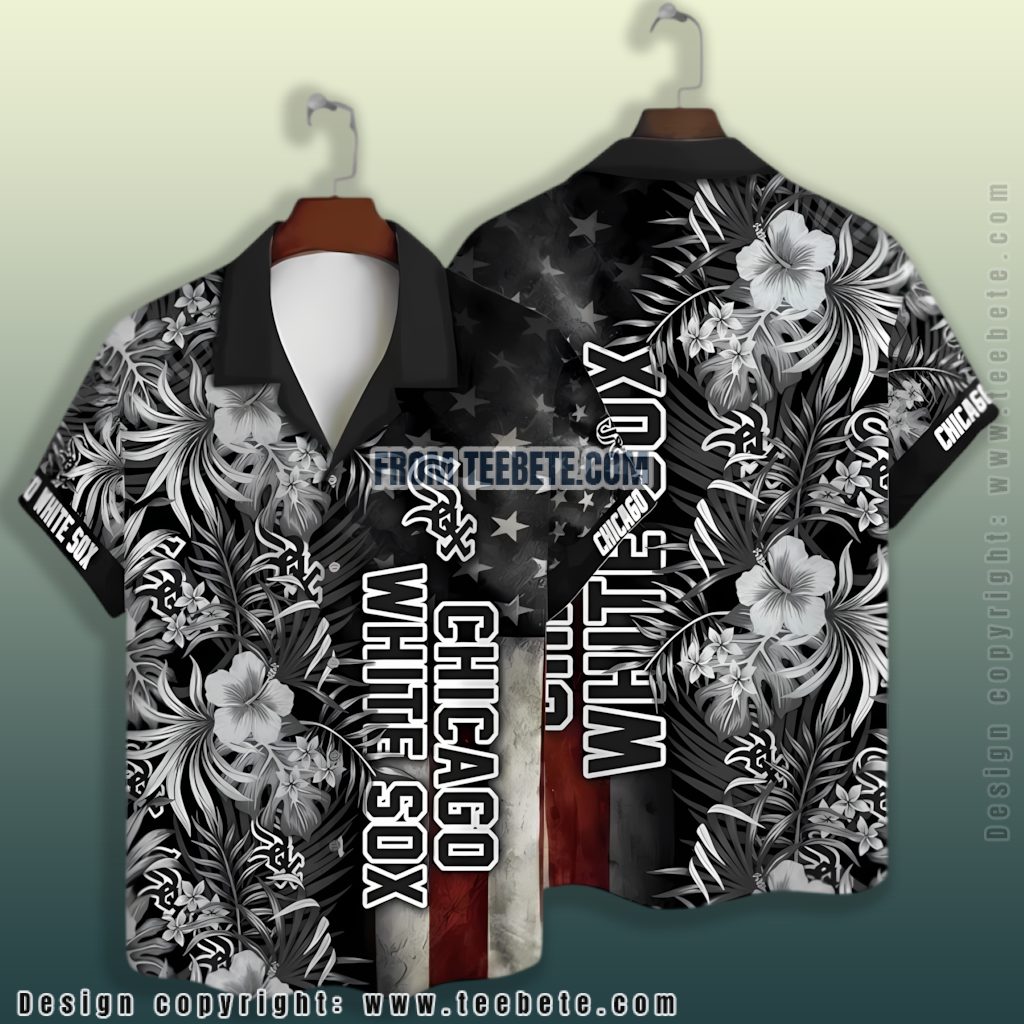 American Flag Chicago White Sox Hawaiian Shirt