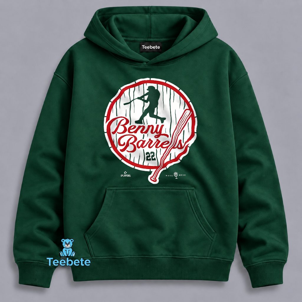 Benny Barrels 22 Baseball Player Vintage Retro Hoodie Benny Barrels 22 Baseball Player Vintage Retro Hoodie