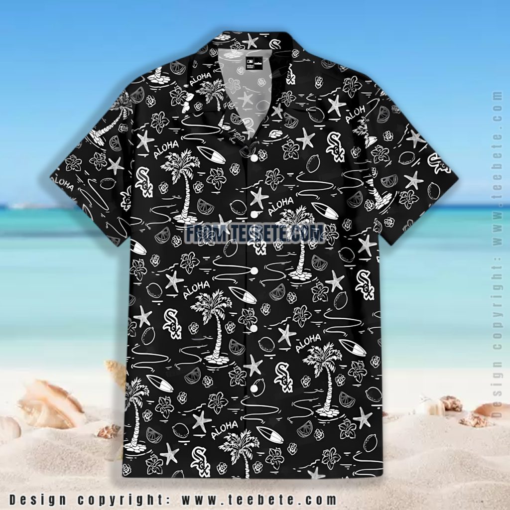 Black Chicago White Sox Aloha Shirt Version 2 Black Chicago White Sox Aloha Shirt Version 2