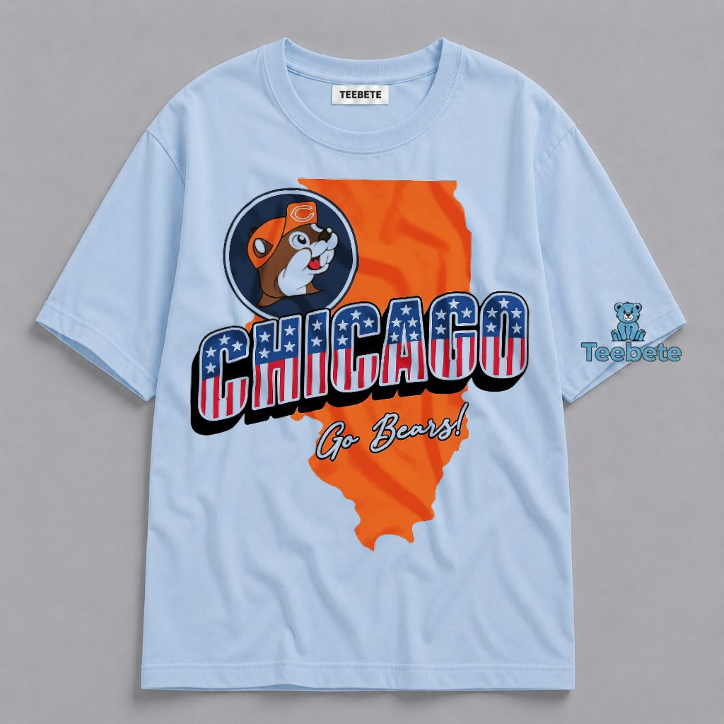 Chicago Go Bears Patriotic Illinois Pride Football Fan Shirt